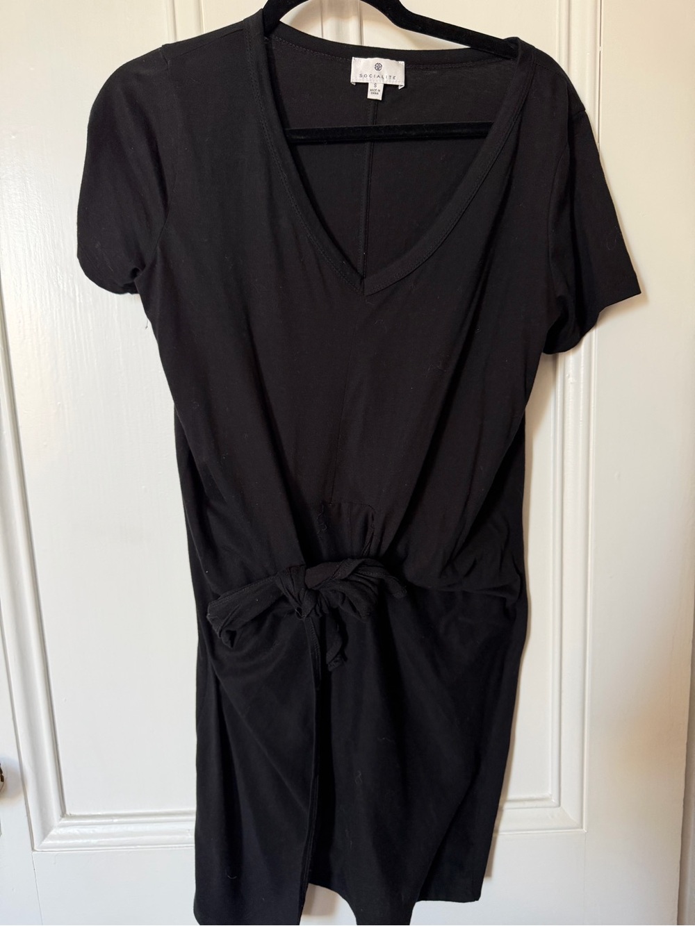 Socialite Classic Black V-Neck Dress